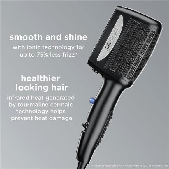 INFINITIPRO BY CONAIR 3-in-1 Styling Hair Dryer, 1875W Hair Dryer with Ceramic - Picture 3 of 8